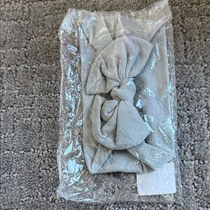 Chic Gray Knotted Headband for Kids